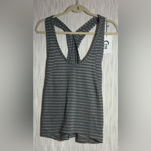 ZYIA Gray Striped Tank Top size XL - Picture 1 of 3